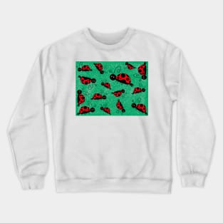 ladybug pattern Crewneck Sweatshirt